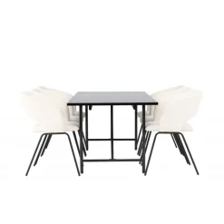 Spisebordssæt Astrid med Day Spisebordsstole - Sort og Off White
