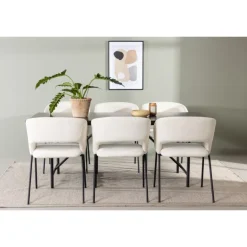 Spisebordssæt Astrid med Day Spisebordsstole - Sort og Off White