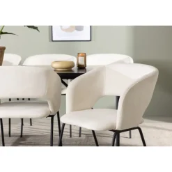 Spisebordssæt Astrid med Day Spisebordsstole - Sort og Off White