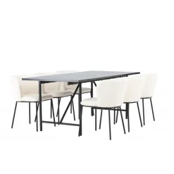 Spisebordssæt Astrid med Spisebordsstole Edina