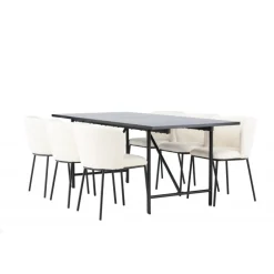 Spisebordssæt Astrid med Spisebordsstole Edina