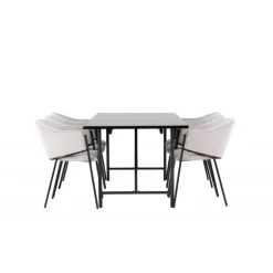 Spisebordssæt Astrid med Spisebordsstolene Evelina