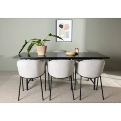 Spisebordssæt Astrid med Spisebordsstolene Evelina