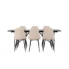 Spisebordssæt Astrid med Spisebordsstole Polar - Beige og Sort