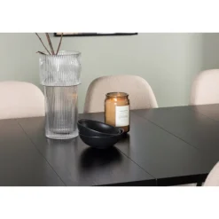 Spisebordssæt Astrid med Spisebordsstole Polar - Beige og Sort