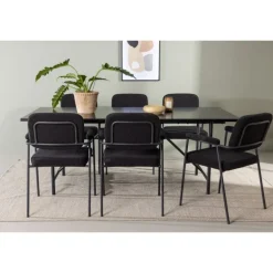 Spisebordssæt Astrid med Yesterday Spisebordsstole - Sort