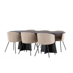 Spisebordssæt Bootcut med Spisebordsstole Berit