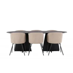 Spisebordssæt Bootcut med Spisebordsstole Berit