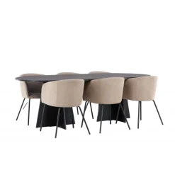 Spisebordssæt Bootcut med Spisebordsstole Berit