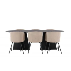 Spisebordssæt Bootcut med Spisebordsstole Berit