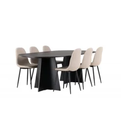 Spisebordssæt Bootcut med Polar stole