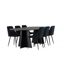 Spisebordssæt Bootcut med stole Night