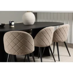 Spisebordssæt Bootcut med Spisebordsstole Velvet