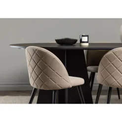 Spisebordssæt Bootcut med Spisebordsstole Velvet