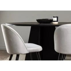 Spisebordssæt Bootcut med Spisebordsstole i Velour