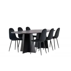 Spisebordssæt Bootcut med Spisebordsstole Polar