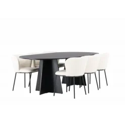 Spisebordssæt Bootcut med stole Edina