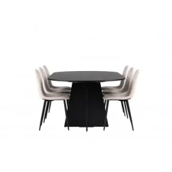 Spisebordssæt Bootcut med Spisebordsstole Polar