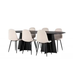 Spisebordssæt Bootcut med Spisebordsstole Polar