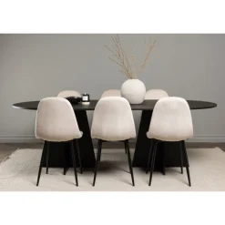 Spisebordssæt Bootcut med Spisebordsstole Polar