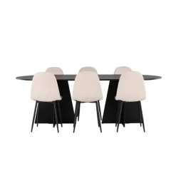 Spisebordssæt Bootcut med Spisebordsstole Polar