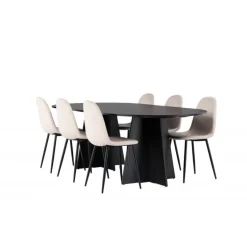 Spisebordssæt Bootcut med Spisebordsstole Polar