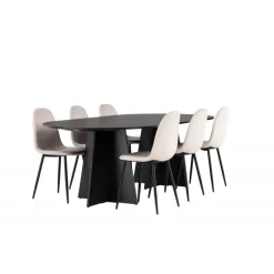 Spisebordssæt Bootcut med Spisebordsstole Polar