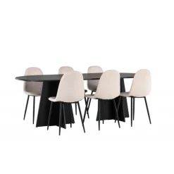 Spisebordssæt Bootcut med Spisebordsstole Polar