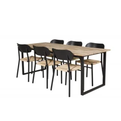 Spisebordssæt Cirebon med Spisebordsstole Polly