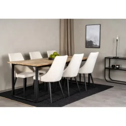 Spisebordssæt Cirebon med Spisebordsstole Leone