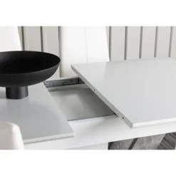 Spisebordssæt Disa med Spisebordsstole Pastill - Hvid