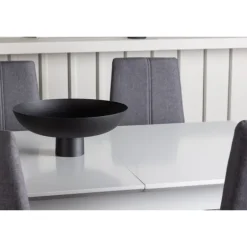 Spisebordssæt Disa med Spisebordsstolene Petra - Mørkegrå og Hvid