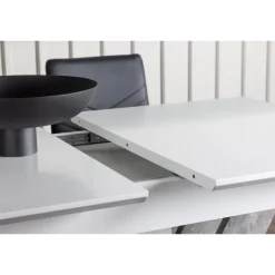 Spisebordssæt Disa med Spisebordsstole Lily - Sort og Hvid