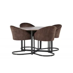 Spisebordssæt Durango med stolene Evening