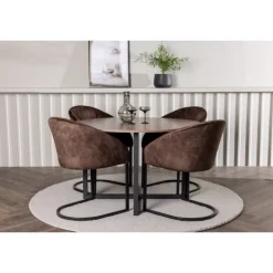 Spisebordssæt Durango med stolene Evening