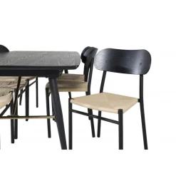 Spisebordssæt Guld med Spisebordsstole Polly