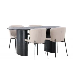 Spisebordssæt Isolde med Modesto stole