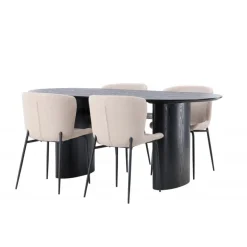 Spisebordssæt Isolde med Modesto stole