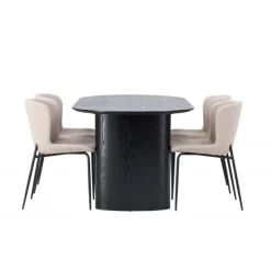 Spisebordssæt Isolde med Modesto stole