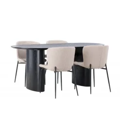 Spisebordssæt Isolde med Modesto stole