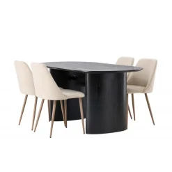 Spisebordssæt Isolde med stole Night