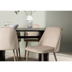 Spisebordssæt Isolde med stole Night