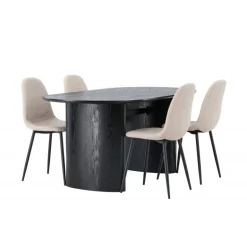Spisebordssæt Isolde med stole Polar