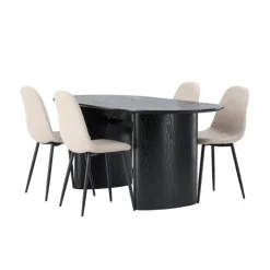 Spisebordssæt Isolde med stole Polar