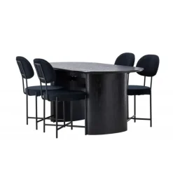 Spisebordssæt Isolde med stole Stella