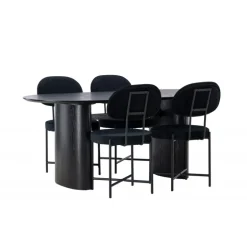 Spisebordssæt Isolde med stole Stella