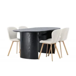 Spisebordssæt Isolde med stole Lilja