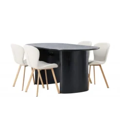Spisebordssæt Isolde med stole Lilja