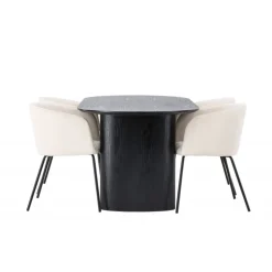 Spisebordssæt Isolde med stole Berit