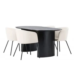 Spisebordssæt Isolde med stole Berit